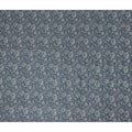 Teal Blue Floral Cotton Lawn Fabric 140cm