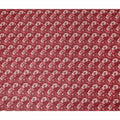 Brick Red Floral Cotton Lawn Fabric 140cm