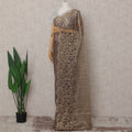 Mocha Bronze French Chantilly Lace Saree 5.5m
