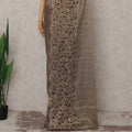 Mocha Bronze French Chantilly Lace Saree 5.5m