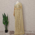 Honey Gold French Chantilly Lace Saree 5.5m