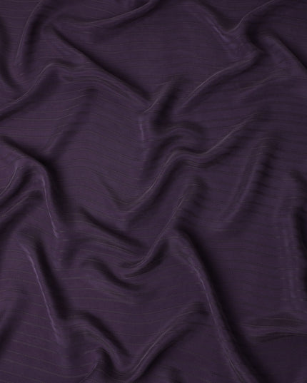 Plum Purple Cupro Jacquard Fabric | Sustainable