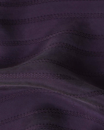 Plum Purple Cupro Jacquard Fabric | Sustainable