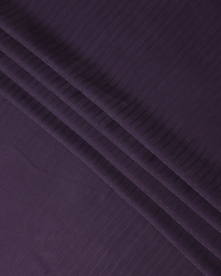 Plum Purple Cupro Jacquard Fabric | Sustainable