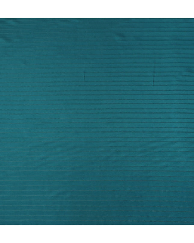 Peacock Teal Cupro Jacquard Fabric | Sustainable