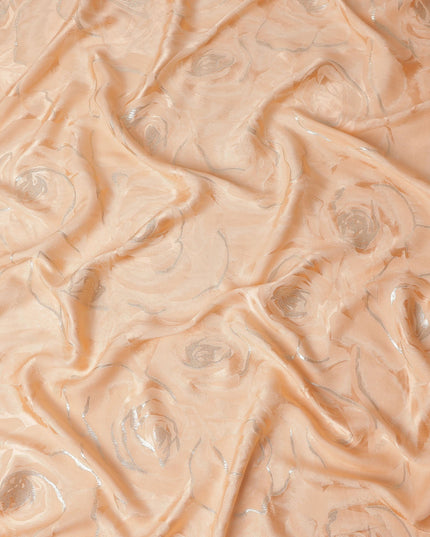 Apricot Peach Silk Satin Fabric 110cm