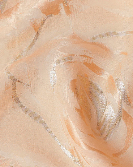 Apricot Peach Silk Satin Fabric 110cm