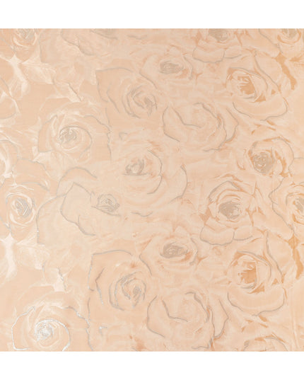 Apricot Peach Silk Satin Fabric 110cm