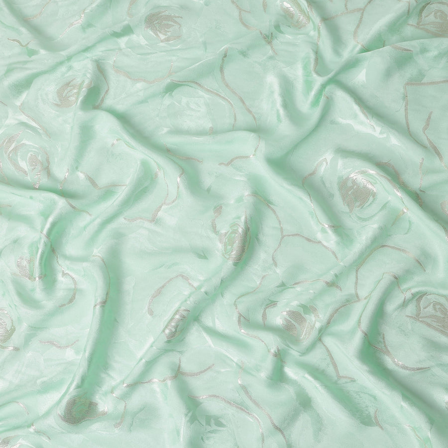 Mint Green Silk Satin Fabric 110cm