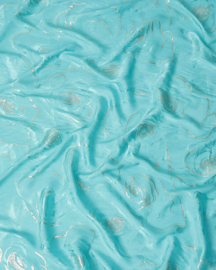 Turquoise Aqua Silk Satin Fabric 110cm
