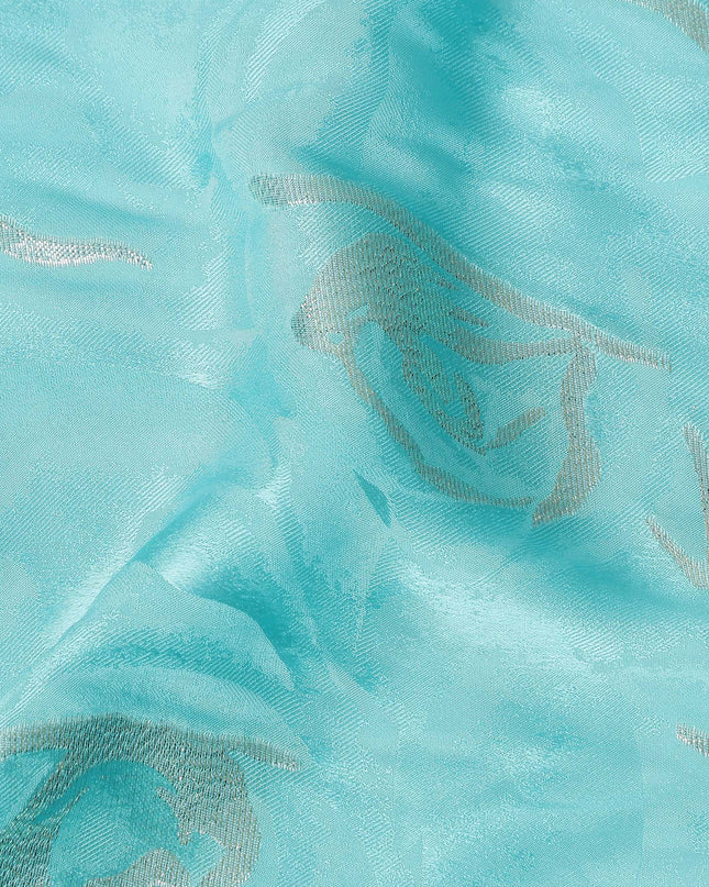 Turquoise Aqua Silk Satin Fabric 110cm