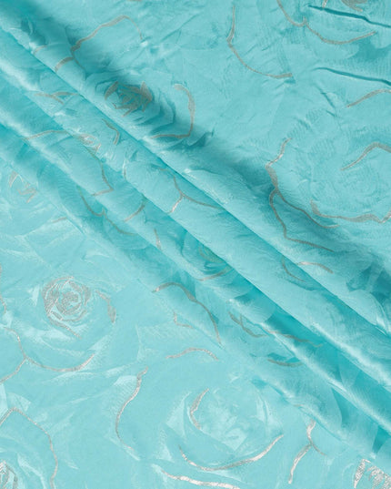 Turquoise Aqua Silk Satin Fabric 110cm