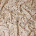 Beige Tan Tussar Silk Fabric 110cm