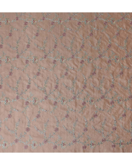 Dusty Rose Tussar Silk Fabric 110cm