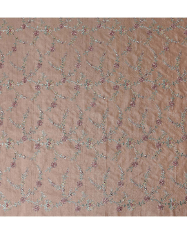 Dusty Rose Tussar Silk Fabric 110cm