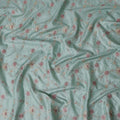 Sage Green Tussar Silk Fabric 110cm