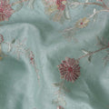 Sage Green Tussar Silk Fabric 110cm