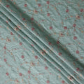 Sage Green Tussar Silk Fabric 110cm