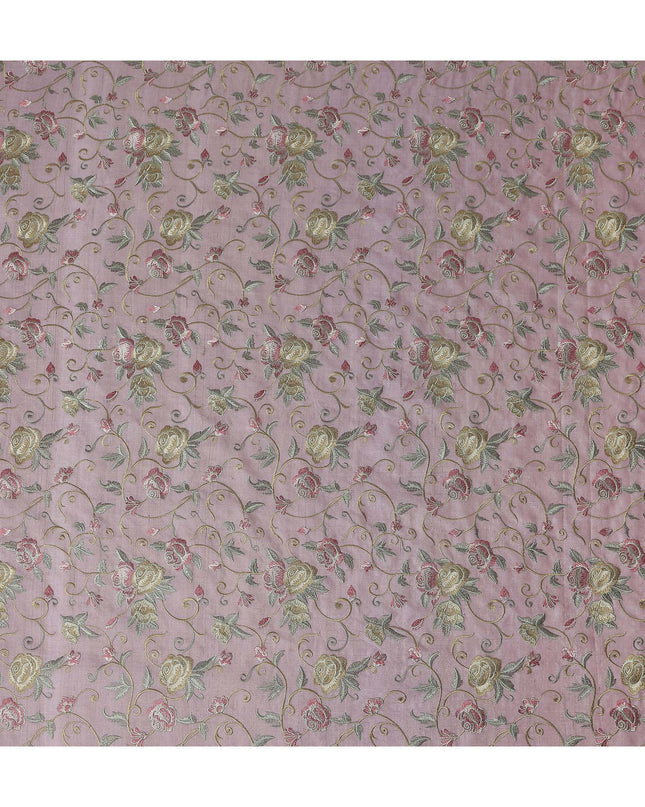 Lilac Purple Tussar Silk Fabric 110cm