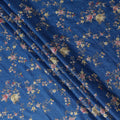 Royal Blue Tussar Silk Fabric 110cm