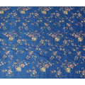 Royal Blue Tussar Silk Fabric 110cm