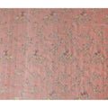 Coral Pink Tussar Silk Fabric 110cm