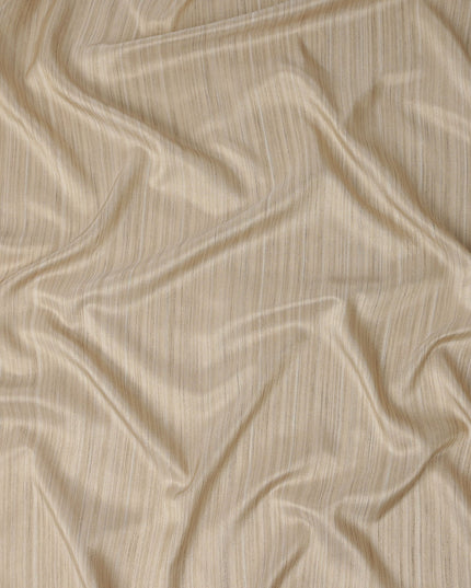 Natural Beige Synthetic Tussar Embroidery Fabric 110cm