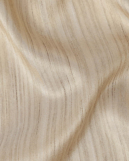 Natural Beige Synthetic Tussar Embroidery Fabric 110cm