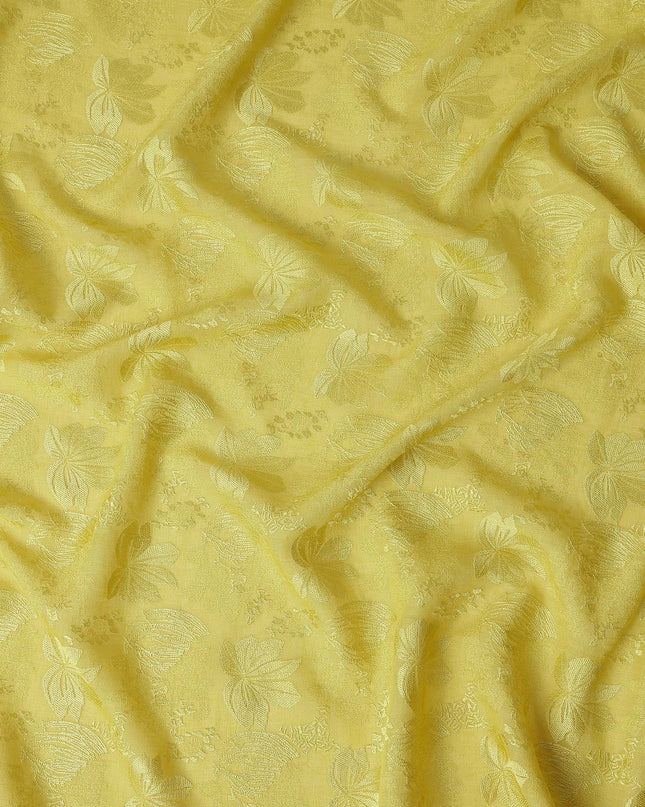 Golden Yellow Tussar Silk Fabric 110cm