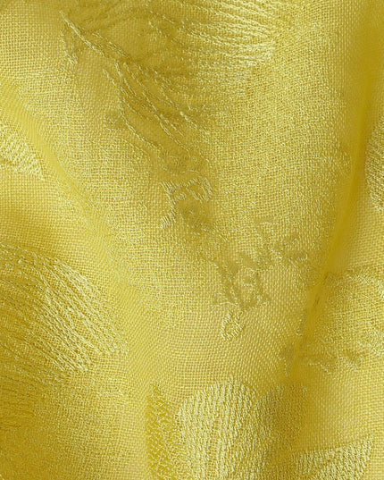 Golden Yellow Tussar Silk Fabric 110cm