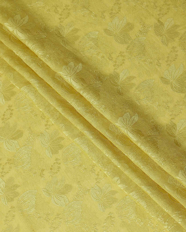 Golden Yellow Tussar Silk Fabric 110cm