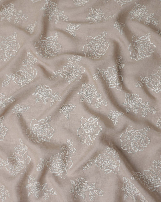 Champagne Beige Tussar Silk Fabric 110cm