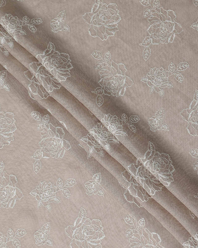Champagne Beige Tussar Silk Fabric 110cm