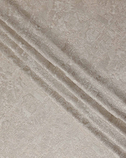 Warm Beige Tussar Silk Fabric 110cm