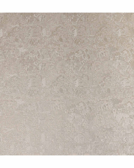 Warm Beige Tussar Silk Fabric 110cm