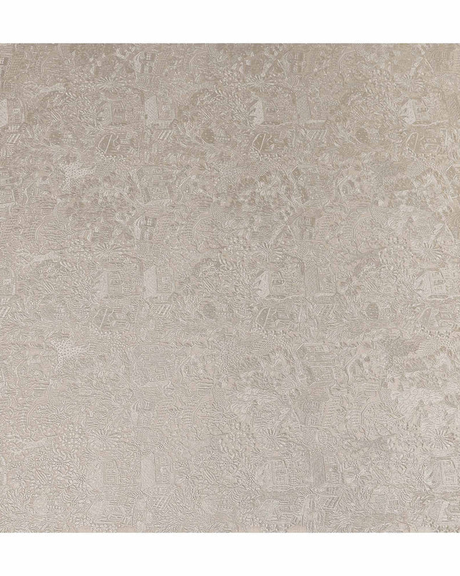 Warm Beige Tussar Silk Fabric 110cm