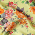 Pale Lemon Yellow Pure Silk Chiffon Fabric 110cm