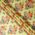 Pale Lemon Yellow Pure Silk Chiffon Fabric 110cm