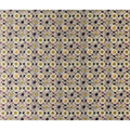 Ivory Cream Moroccan Star Geometric Pure Silk Chiffon Fabric