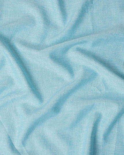 Aqua Sky Blue Linen Linen Fabric 150cm