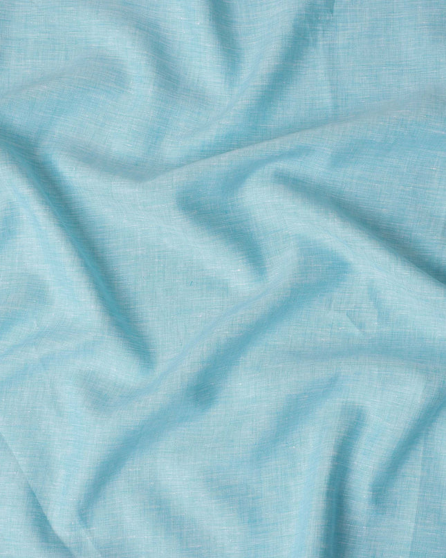 Aqua Sky Blue Linen Linen Fabric 150cm