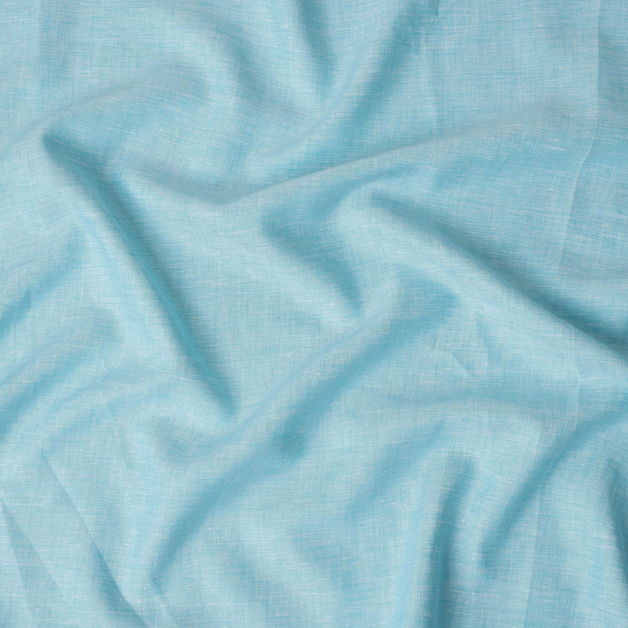 Aqua Sky Blue Linen Linen Fabric 150cm
