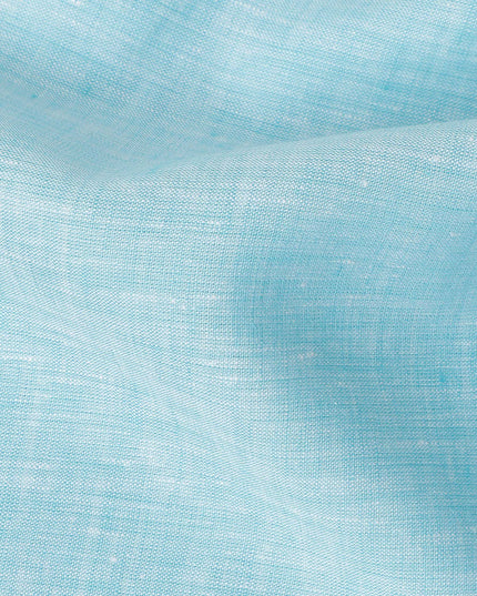 Aqua Sky Blue Linen Linen Fabric 150cm