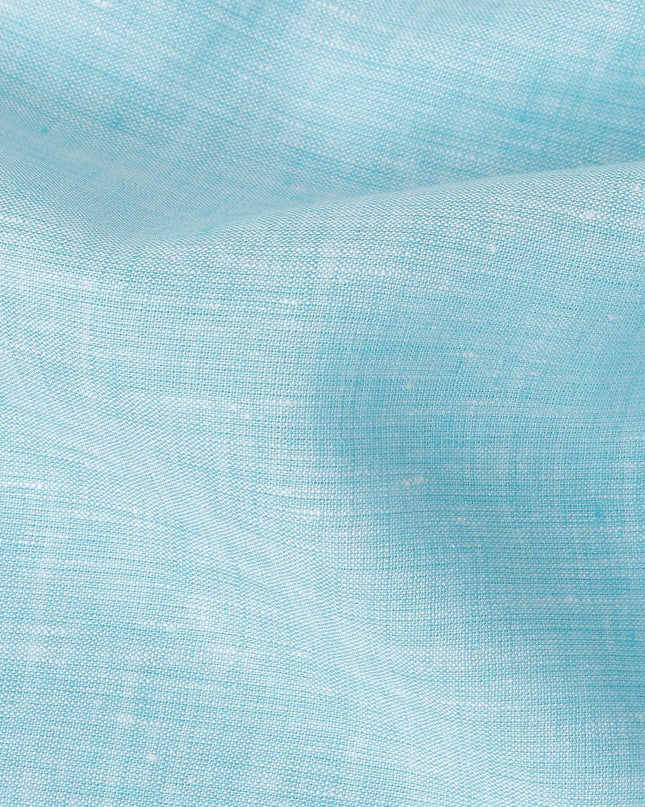 Aqua Sky Blue Linen Linen Fabric 150cm
