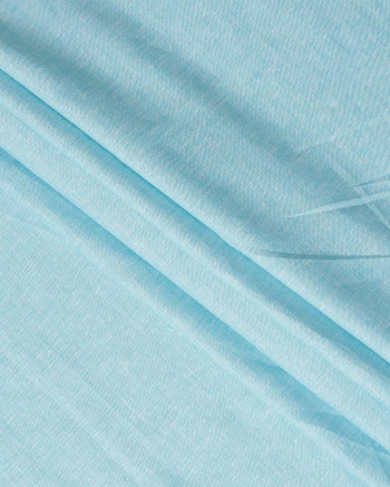 Aqua Sky Blue Linen Linen Fabric 150cm