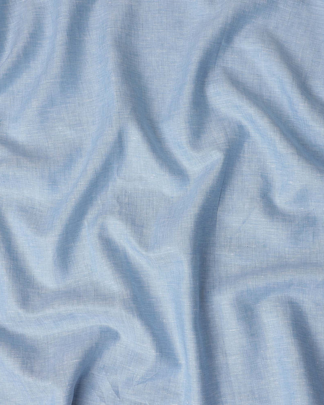 Powder Sky Blue Linen Linen Fabric 150cm