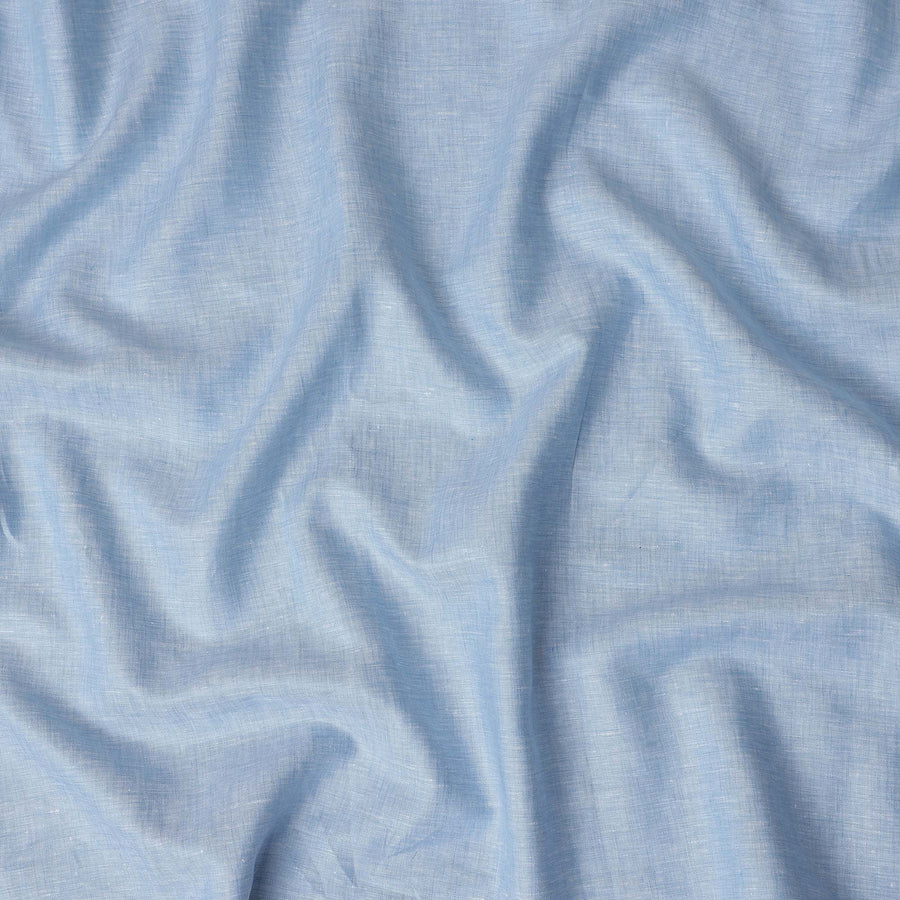 Powder Sky Blue Linen Linen Fabric 150cm