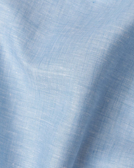 Powder Sky Blue Linen Linen Fabric 150cm