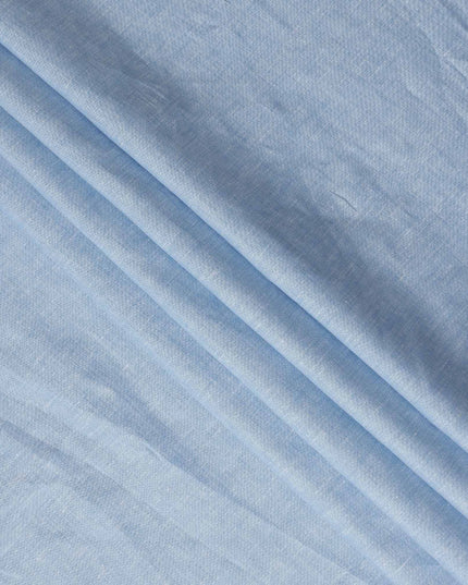 Powder Sky Blue Linen Linen Fabric 150cm