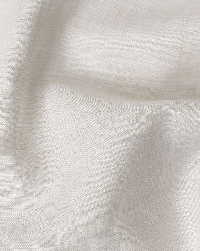 Ivory Cream Linen Linen Fabric 150cm